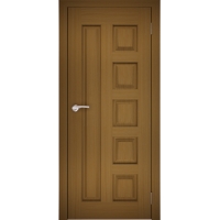 Дверь межкомнатная "Шпон 5" ПГ (Дуб Темный)